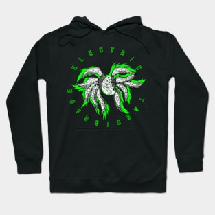 Lime Green "Biblically Accurate Tardigrade" Electric Tardigrade Logo Hoodie